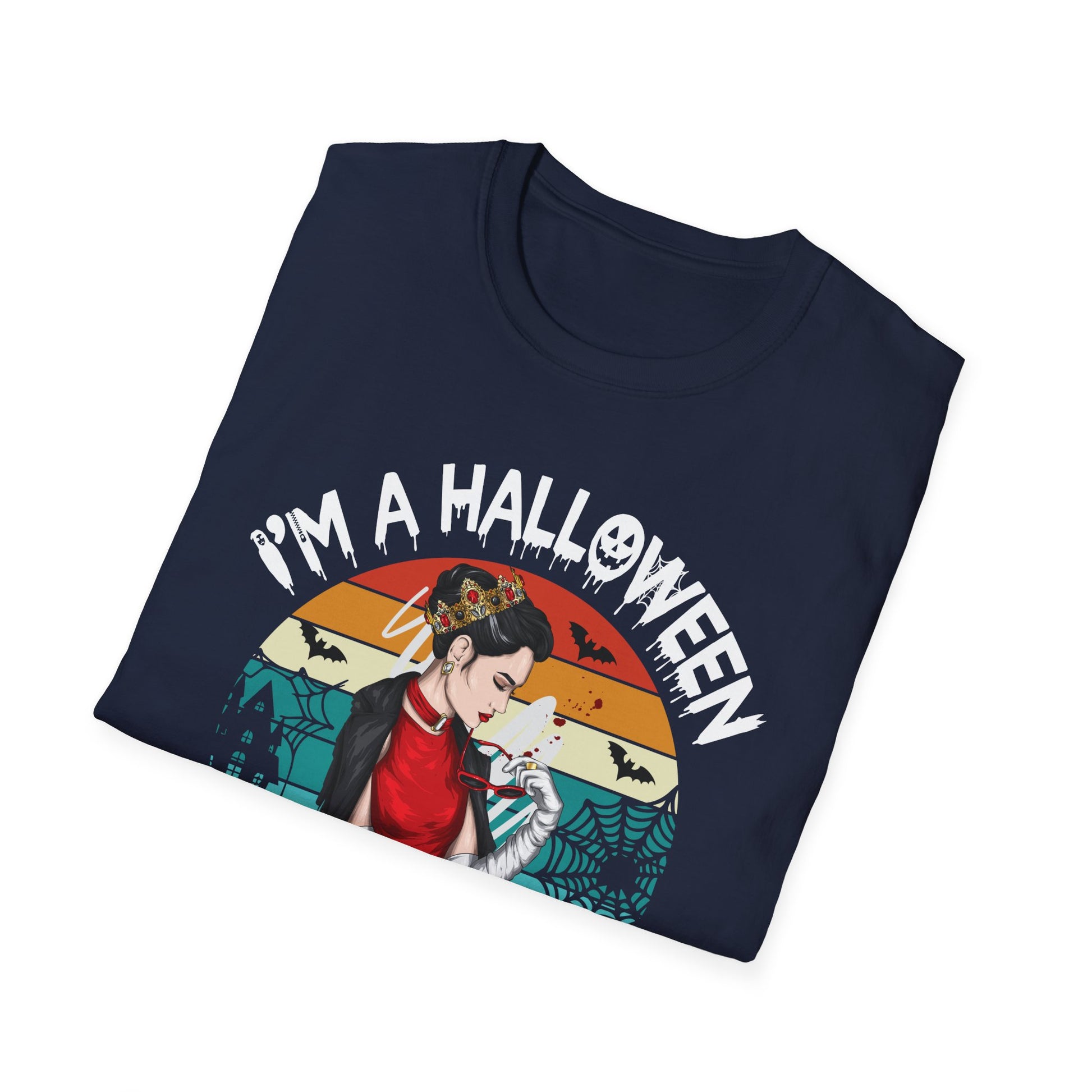 Halloween & Camping T-Shirt — “I’m a Halloween and Camping Kinda Girl” Retro Graphic Tee