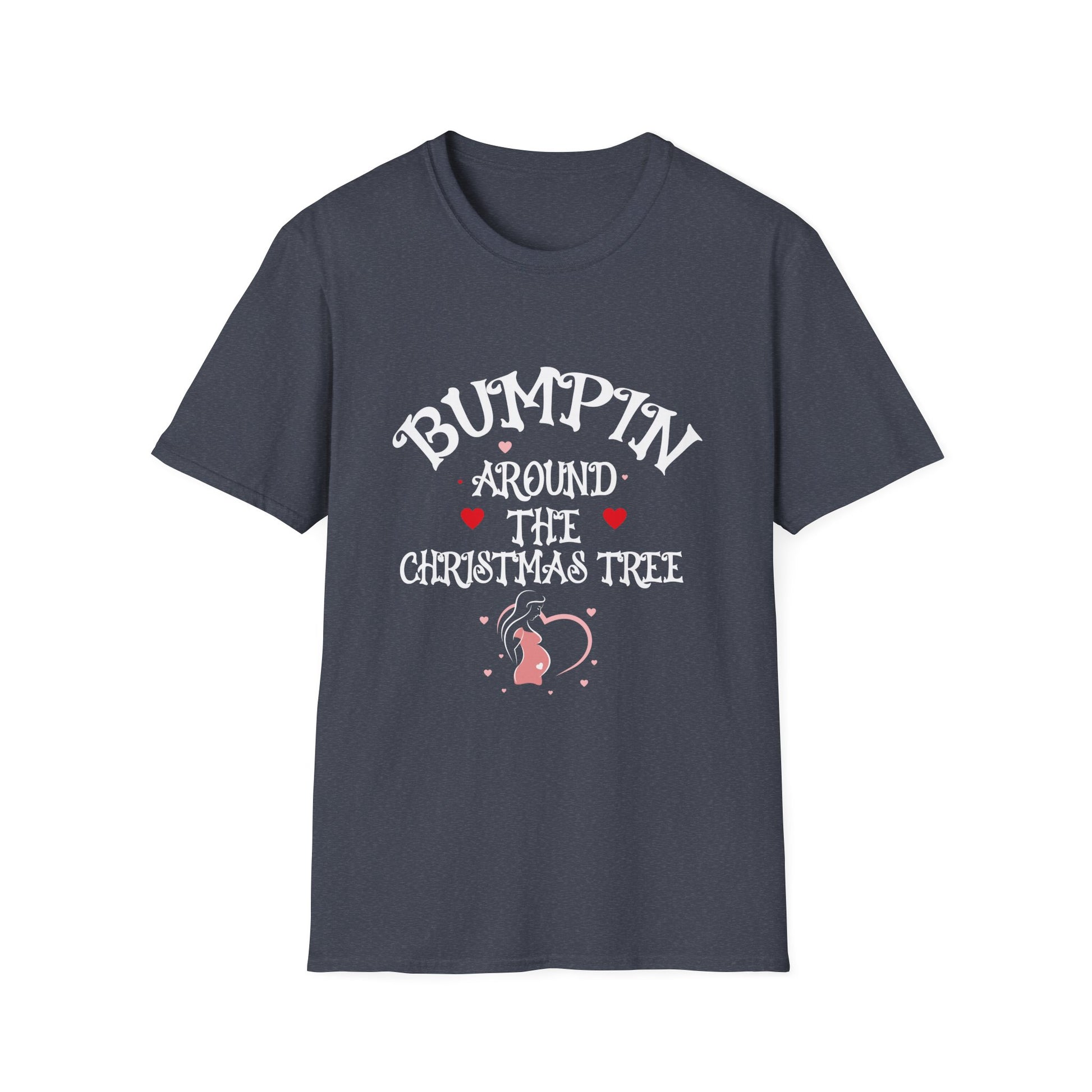 Bumping Around the Christmas Tree Christmas Pregnancy Unisex T-Shirt