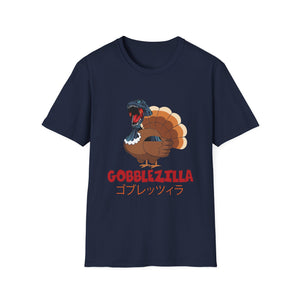 Gobblezilla Unisex Softstyle T-Shirt - Fun Thanksgiving Tee