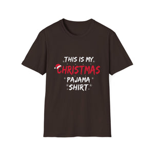 Christmas Pajama Shirt T‑Shirt — This Is My Christmas Pajama Shirt Holiday Tee