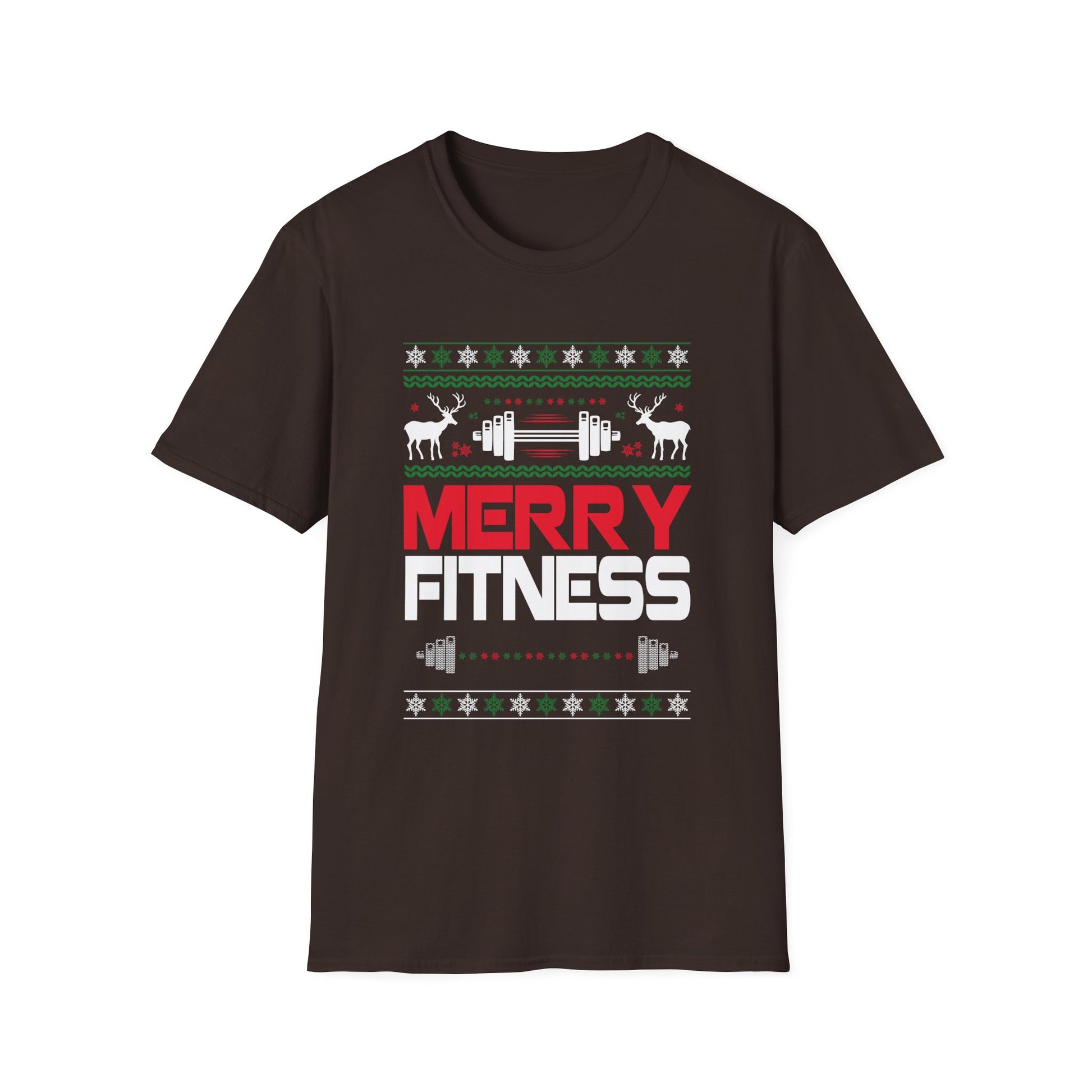 Christmas Gym Workout Ugly Christmas Merry Fitness Unisex T-Shirt
