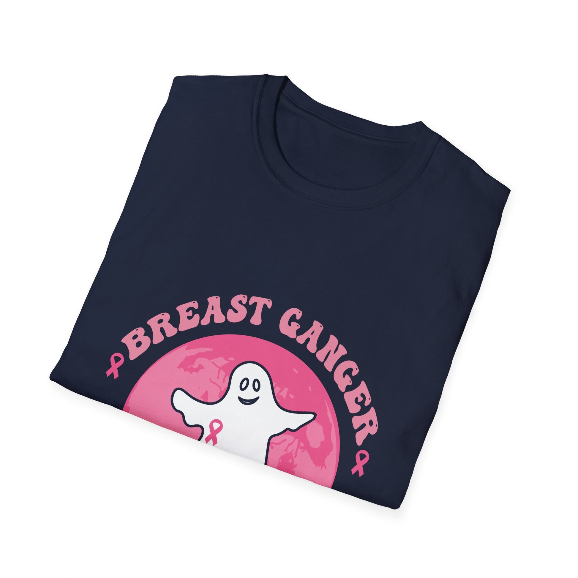 Breast Cancer Is Bo Sheet Ghost T-Shirt — Pink Ribbon Awareness Tee