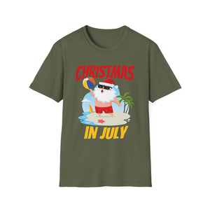 Christmas in July Shirt Snowman Christmas Unisex T-Shirt