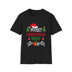 Bruh Meme Funny Saying Bro Greeting Teens Boys Men Christmas Unisex T-Shirt