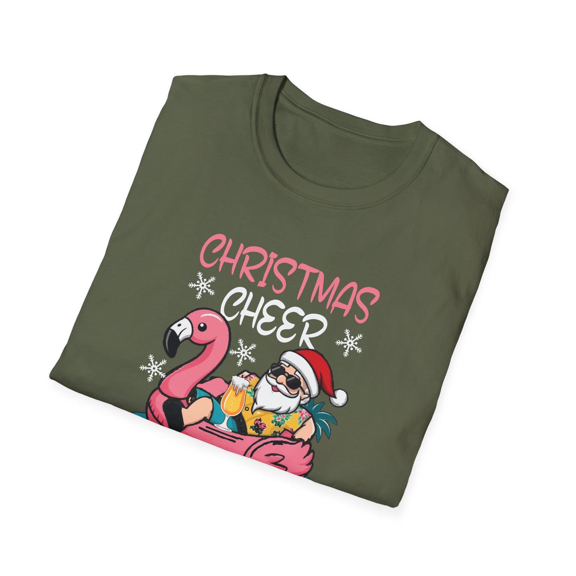 Christmas Cheer Is A Cooler Of B for Sommer Christmas Unisex T-Shirt