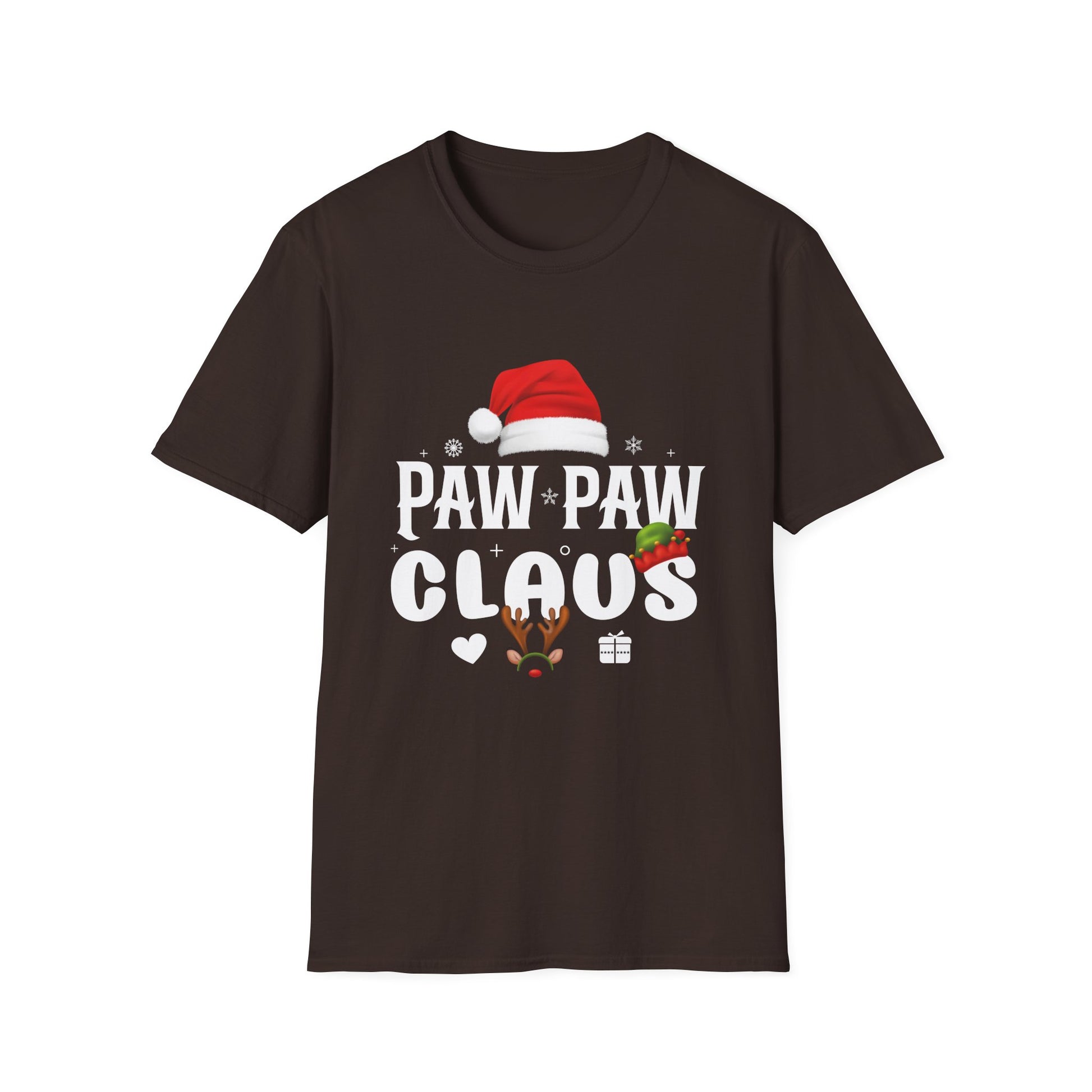 Paw Paw Claus Christmas Santa Family Matching Pajamas Xmas T-Shirt