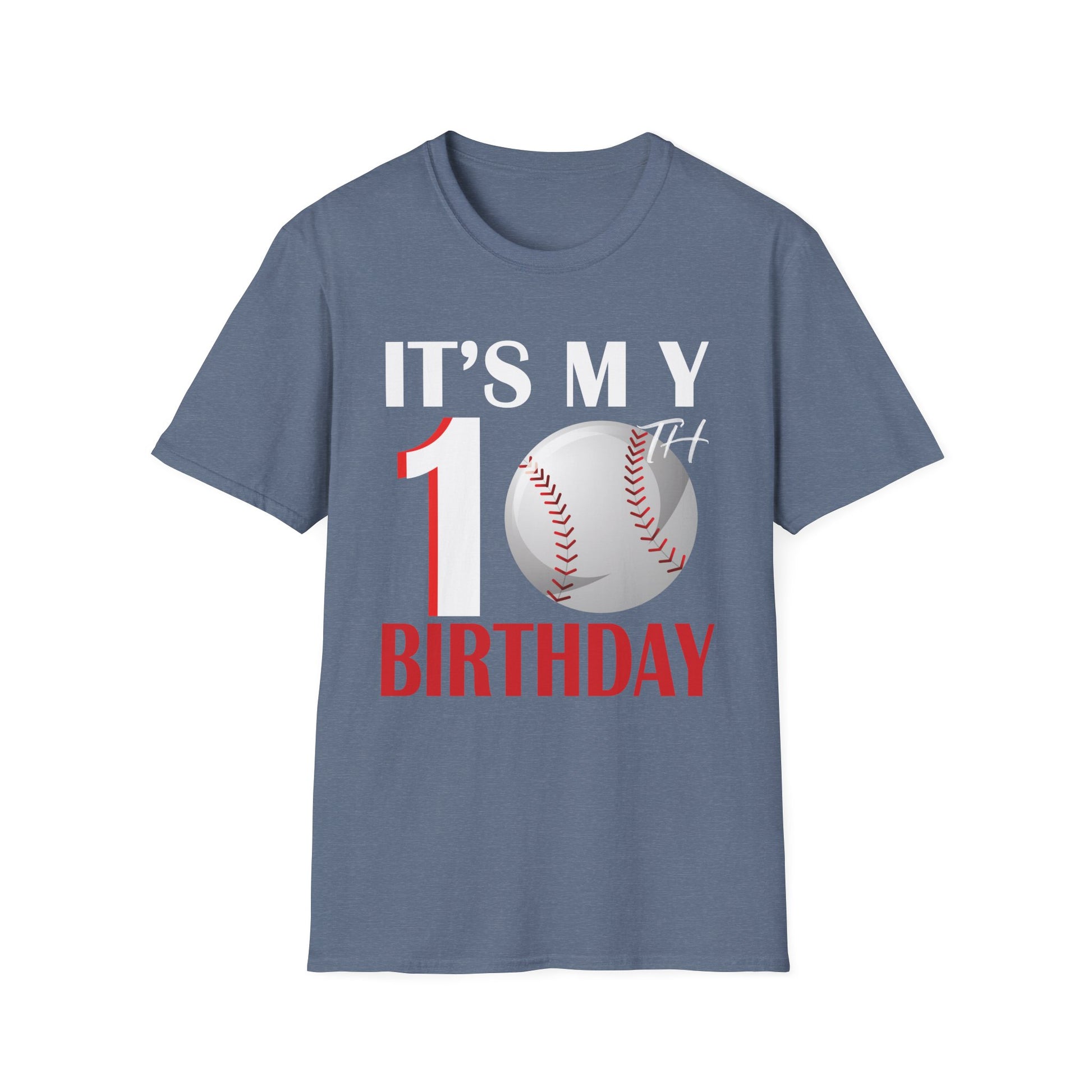 It's My 10th Birthday Baseball Player 10 Years Old Boys Birthday Unisex Shirt