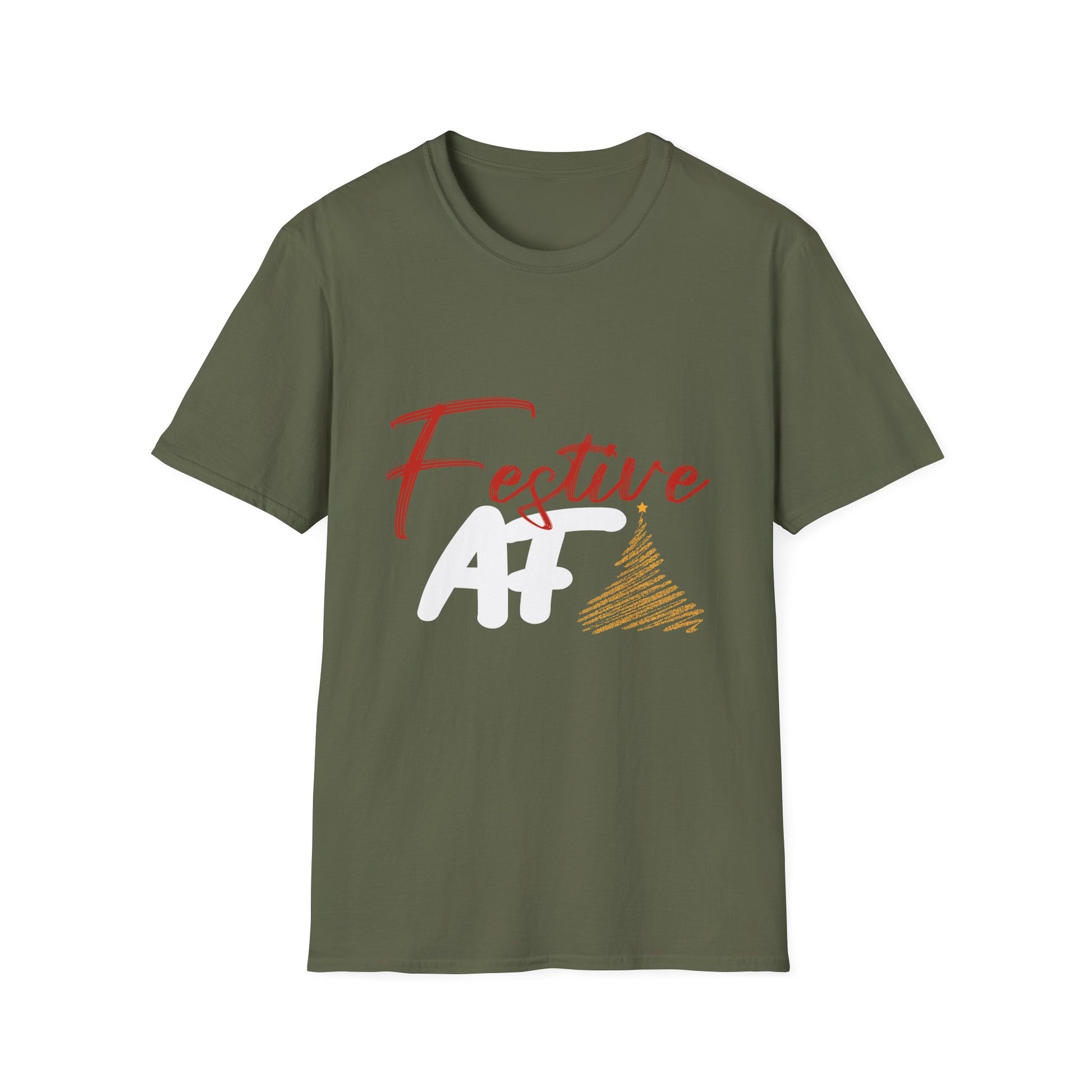 Festive AF  Funny Christmas Unisex T-Shirt