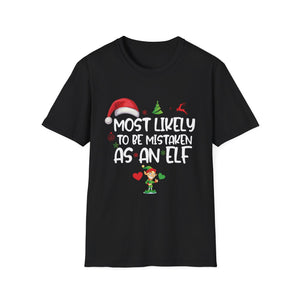 Most Likely To Be Mistaken As An Elf Family Christmas T-Shirt