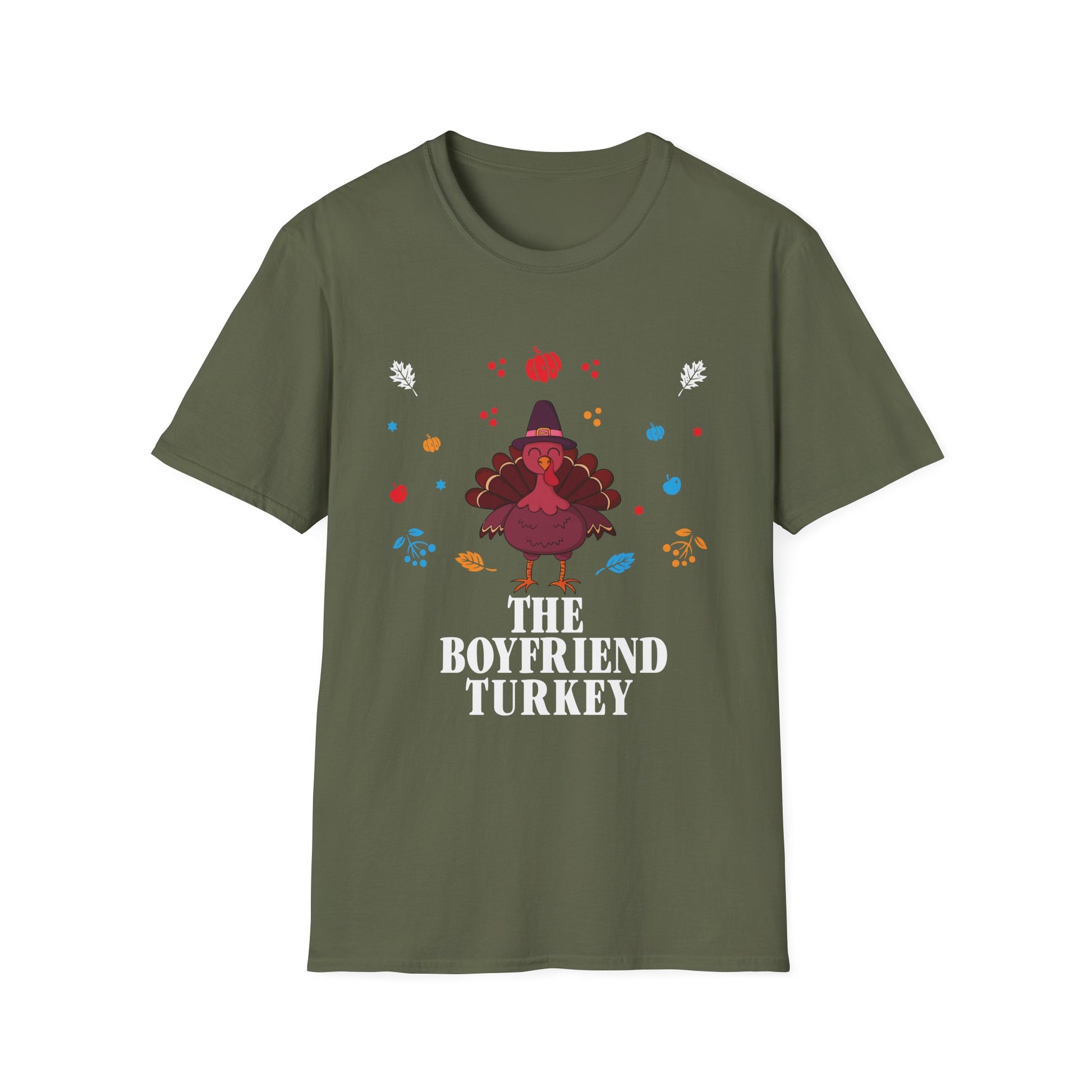 The Boyfriend Turkey T-Shirt — Funny Thanksgiving Turkey Graphic Tee