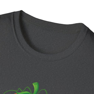 Gaming Pumpkin T-Shirt — Cool Jack-O'-Lantern with Controllers (Halloween Gamer Tee)