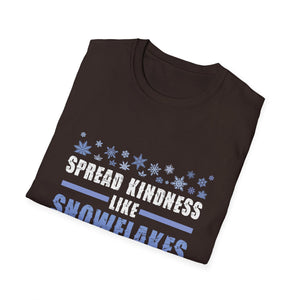 Xmas Themed Spread Kindness Like Snowflakes Merry Christmas T-Shirt