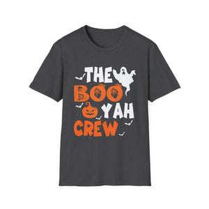 The Boo Yah Crew Halloween T-Shirt — Funny Ghost & Jack-O'-Lantern Party Tee