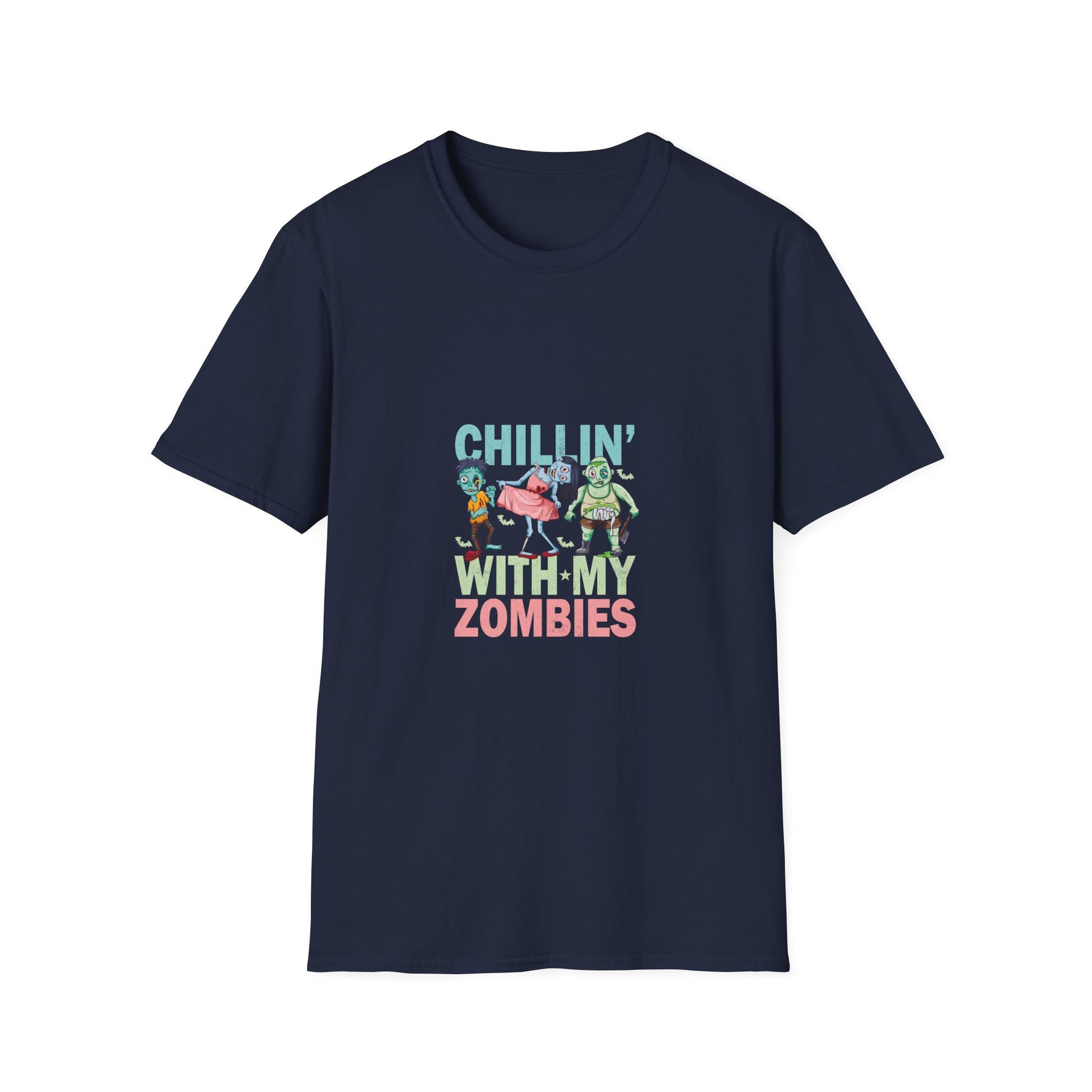 Chilling With My Creeps Halloween- Dancing Ghost Halloween Tee