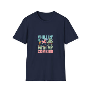 Chilling With My Creeps Halloween- Dancing Ghost Halloween Tee