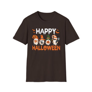Happy Halloween Gnome T-Shirt — Cute Spooky Pumpkin & Witch Gnomes Tee