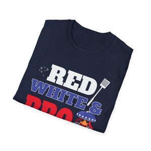 Red White & BBQ T-Shirt — Patriotic 4th of July Grilling Tee