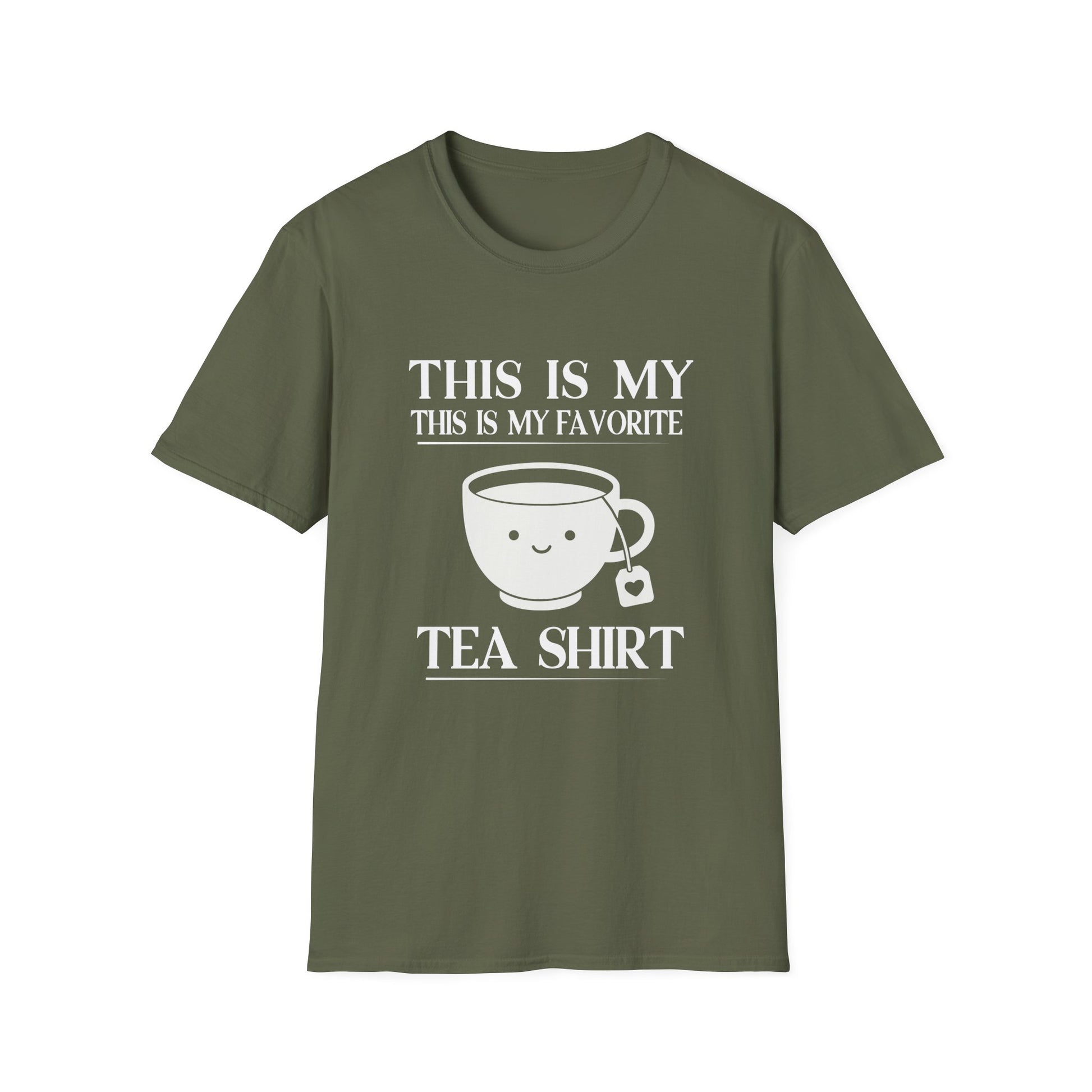Funny Tea Shirt T-Shirt — "This Is My Favorite Tea Shirt" Cute Tea Cup Tee