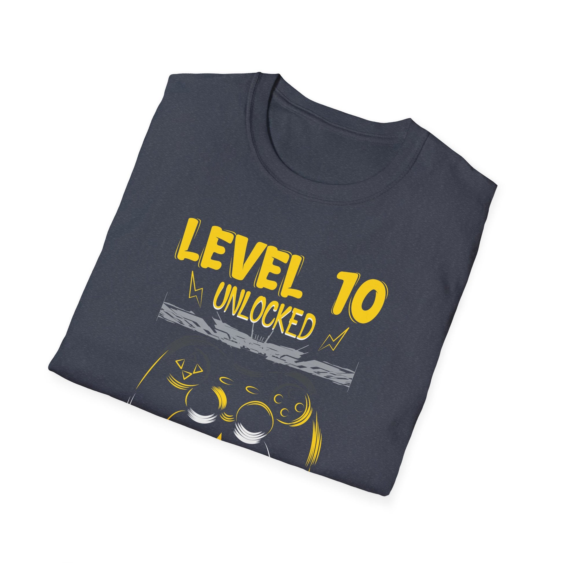 10th Birthday Gamer 10 Year Old Funny Bday Boy Nine Son Unisex T-Shirt