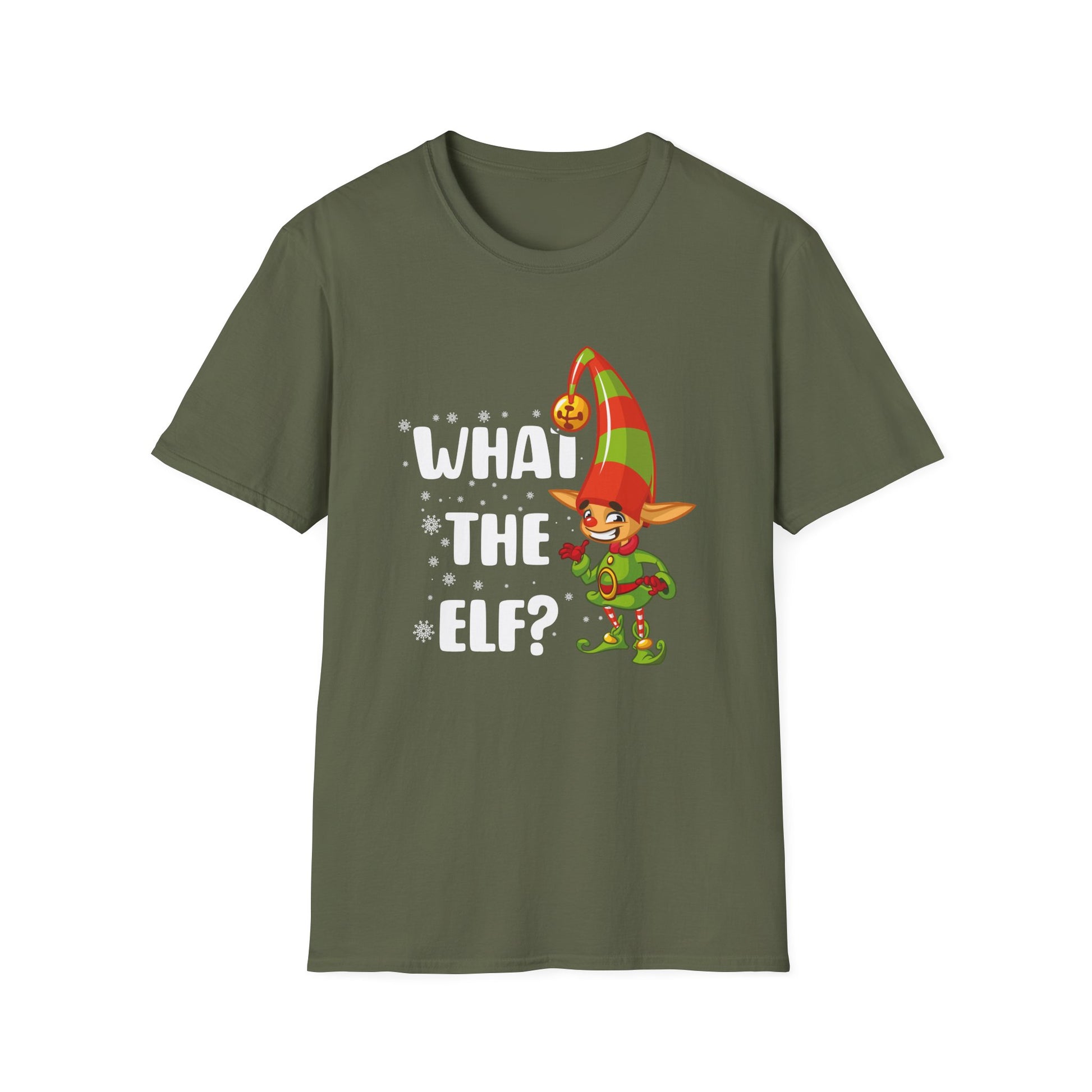 What The Elf? T-Shirt — Funny Christmas Elf Holiday Tee