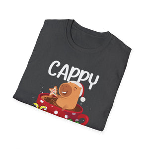 Cappy Holidays Tee — Cute Capybara Christmas T-Shirt