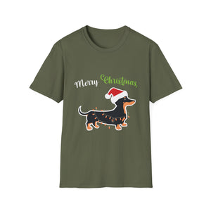 Dachshund Christmas T-Shirt — Merry Christmas Sausage Dog Tee