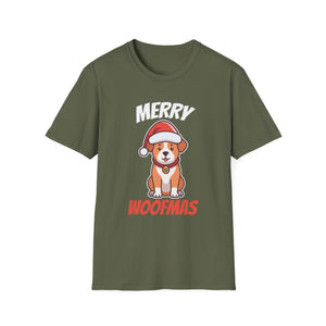 Merry Woofmas T-Shirt — Cute Santa Dog Christmas Tee