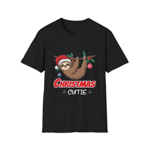 Sloth Christmas Cutie Sloths Christmas Unisex Softstyle T-Shirt