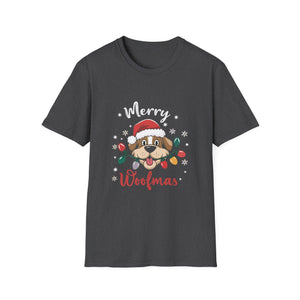 Christmas Merry Woofmas Funny Christmas Dog Unisex T-Shirt