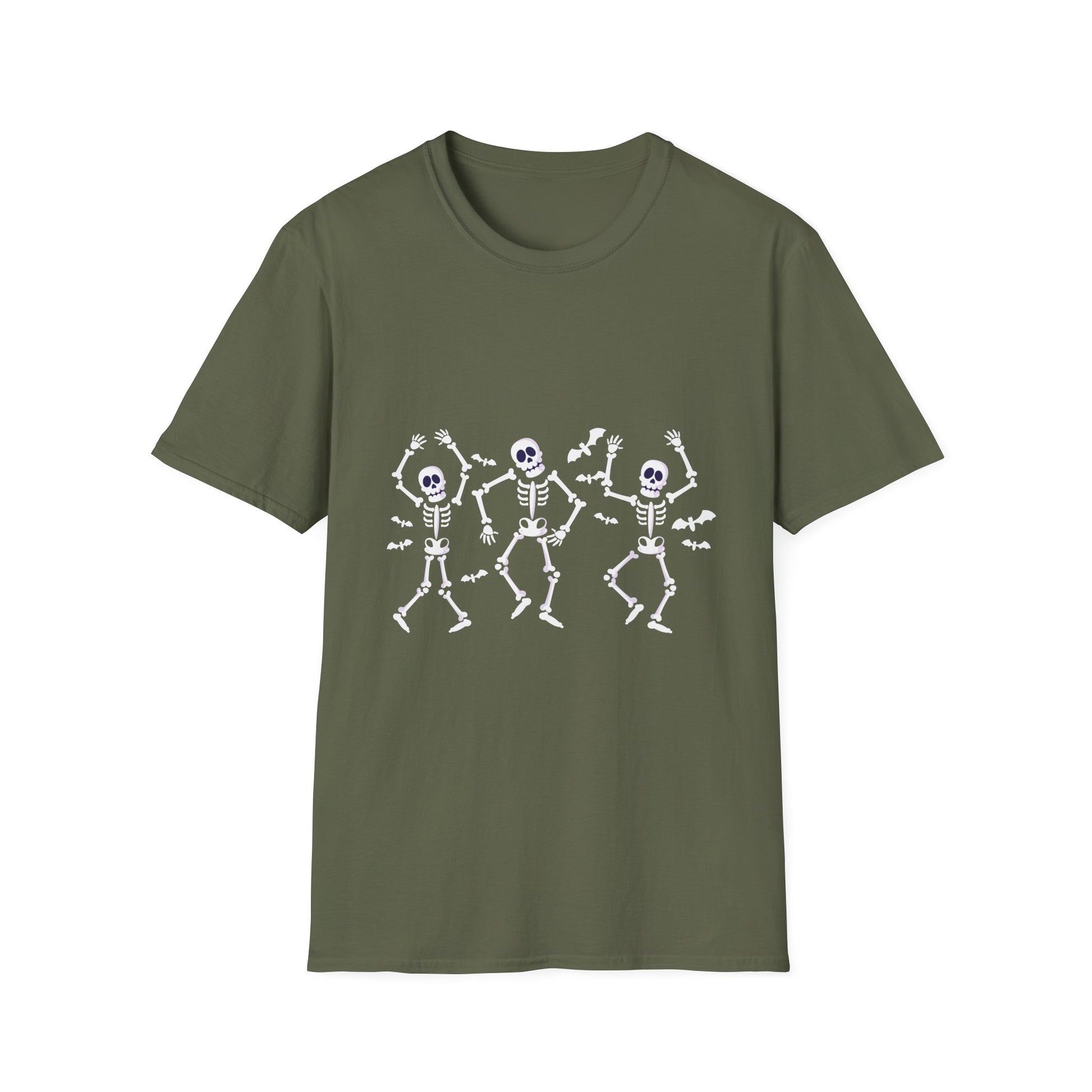 Dancing Skeletons T-Shirt — Cute Halloween Skeleton Dance Tee