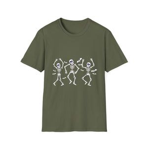 Dancing Skeletons T-Shirt — Cute Halloween Skeleton Dance Tee