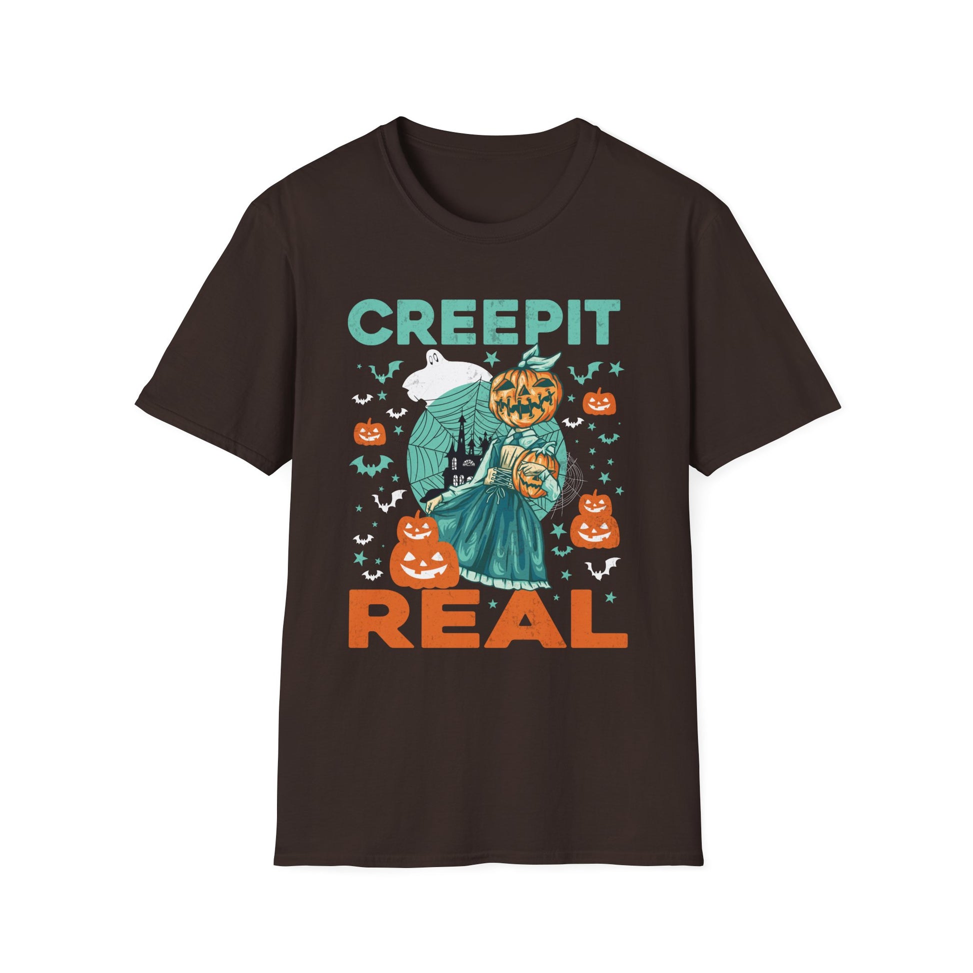 Creep It Real Halloween Costume Vintage Funny Halloween Tee  Unisex Softstyle T-Shirt