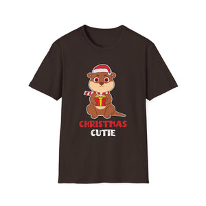 Beaver Christmas Cutie Beaver Christmas T-Shirt Unisex T-Shirt
