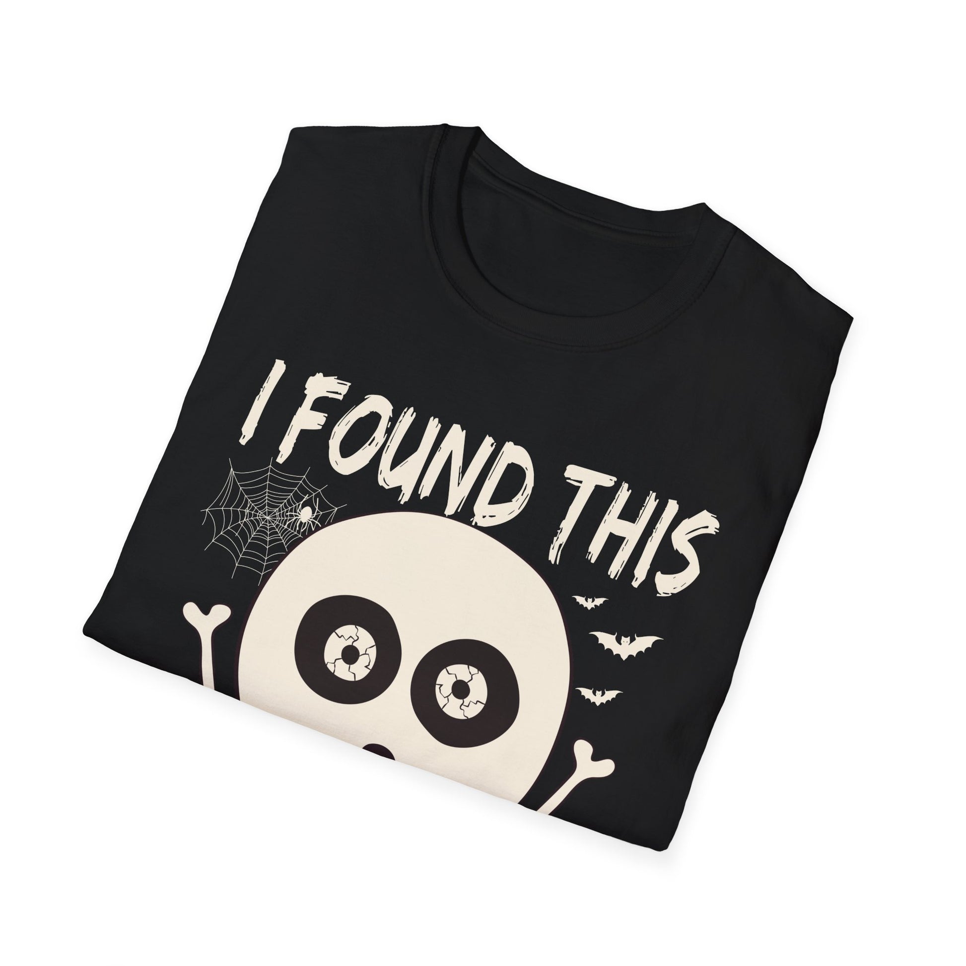 I Found This Humrus Skull T-Shirt — Funny Halloween Pun Tee
