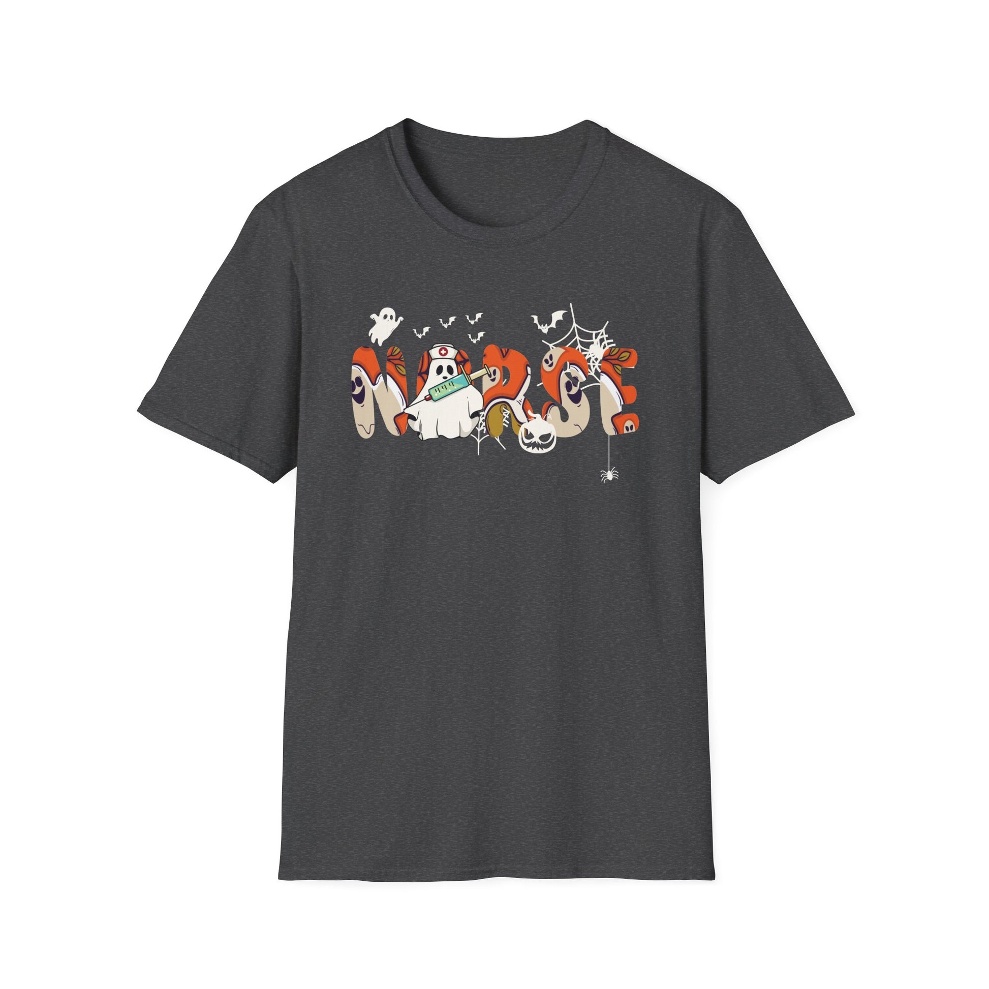 Halloween Spooky Moose T-Shirt — Cute Ghost & Pumpkin Costume Graphic Tee