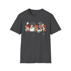 Halloween Spooky Moose T-Shirt — Cute Ghost & Pumpkin Costume Graphic Tee