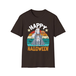 Happy Halloween Goat T-Shirt — Retro Pumpkin Costume Tee
