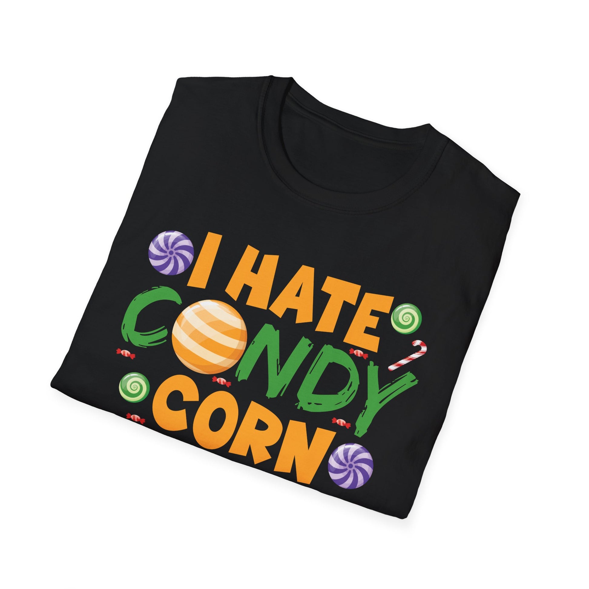 I Hate Candy Corn T-Shirt — Funny Halloween Anti-Candy Tee