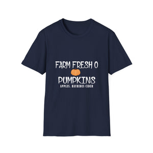 Farm Fresh Pumpkins T-Shirt — Pumpkin Patch, Apples & Hayrides Fall Tee
