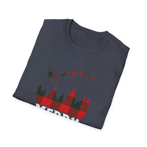 Christmas Shirt_ Buffalo Plaid Merry Christmas Unisex T-Shirt