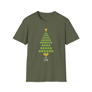 Christmas Pickleball Design_ Christmas Tree Unisex T-Shirt