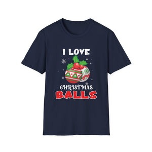 Christmas Balls Graphic T-Shirt — I Love Christmas Balls Holiday Tee