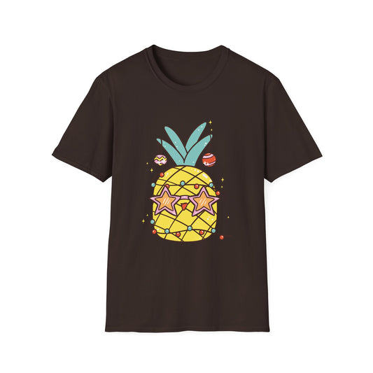 Pineapple Stars Graphic T-Shirt — Cute Tropical Fruit Tee