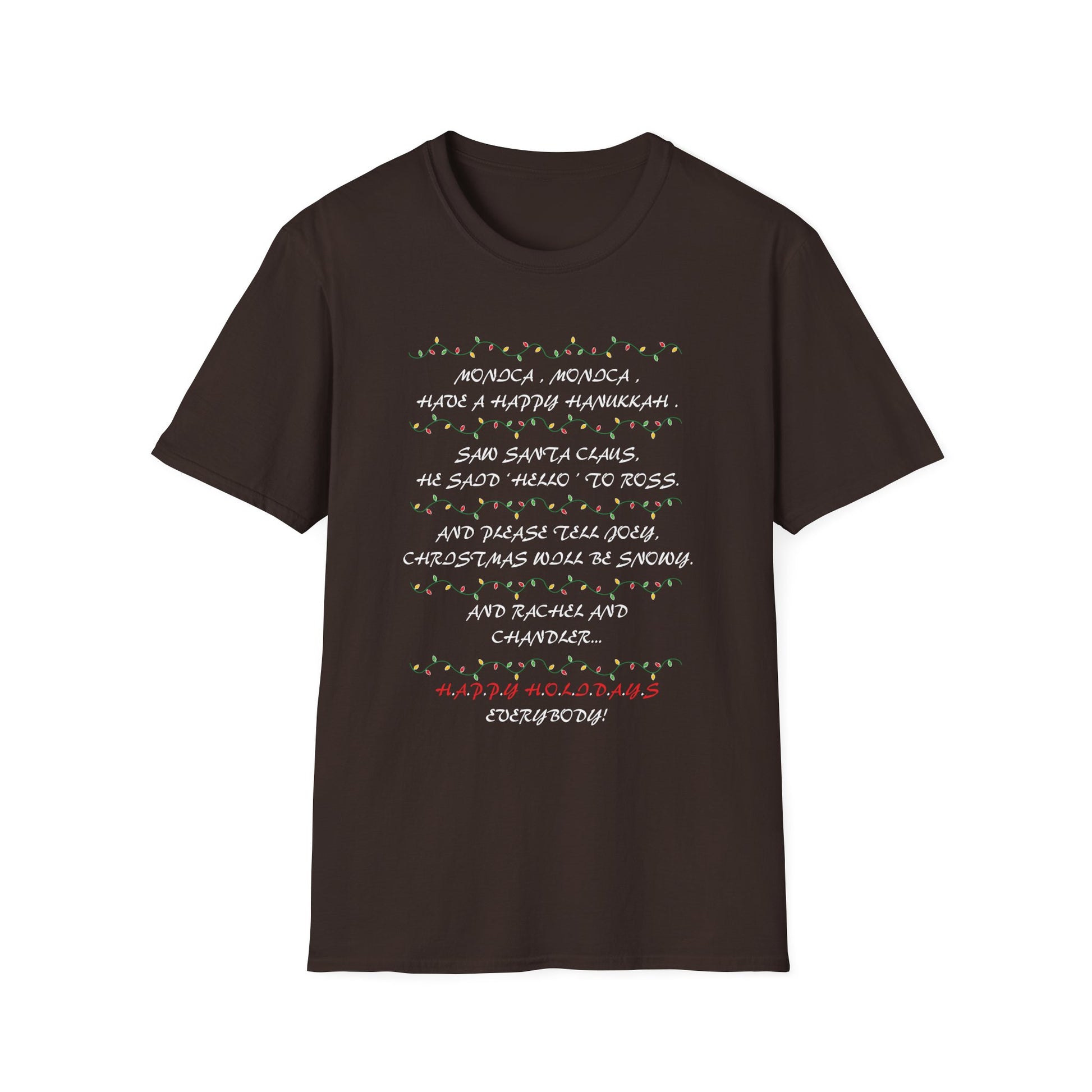 Christmas Carol Lyrics T-Shirt — 'Deck the Halls' Holiday Graphic Tee