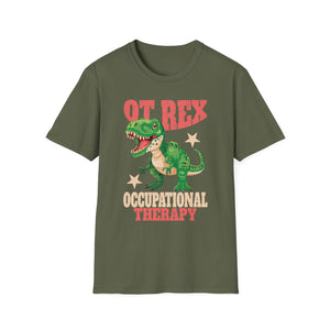 OT Rex Occupational Therapy T-Shirt — Cute Dino OT Tee for Therapists & Students