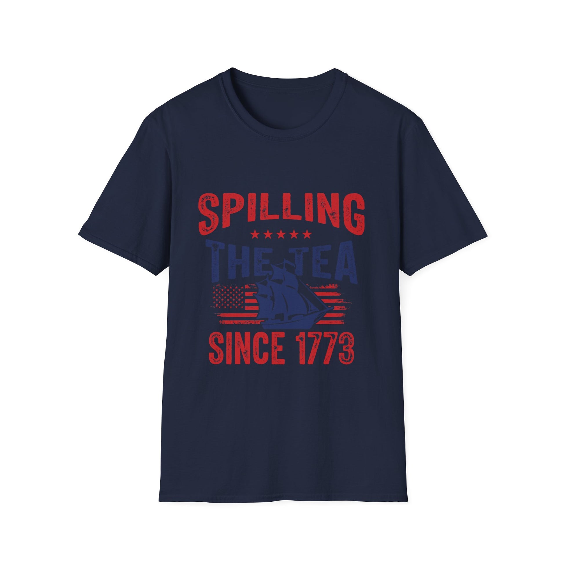 T-Shirt – "Spilling The Tea Since 1773" Patriotic Boston Tea Party Tee