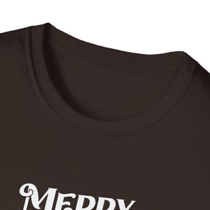 Christmas Bulldog Bully Merry English Bulldog Christmas Unisex T-Shirt