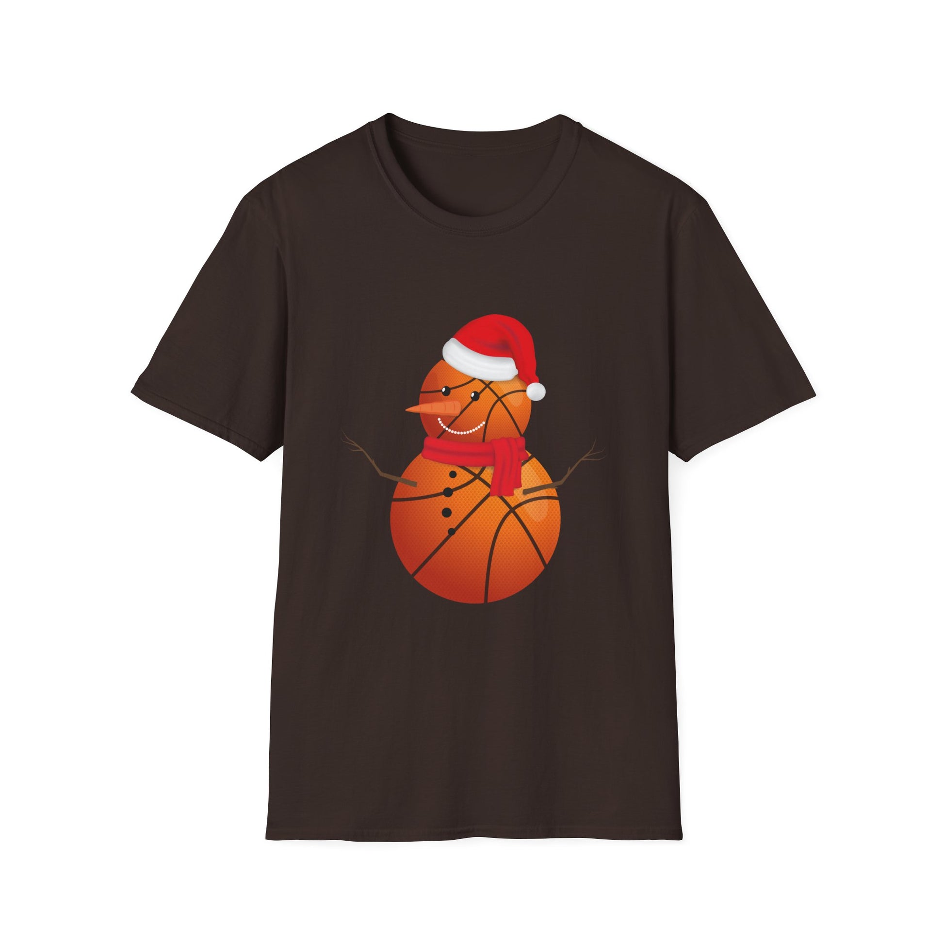 Christmas Basketball Snowman Shirt Basketball Christmas Unisex T-Shirt