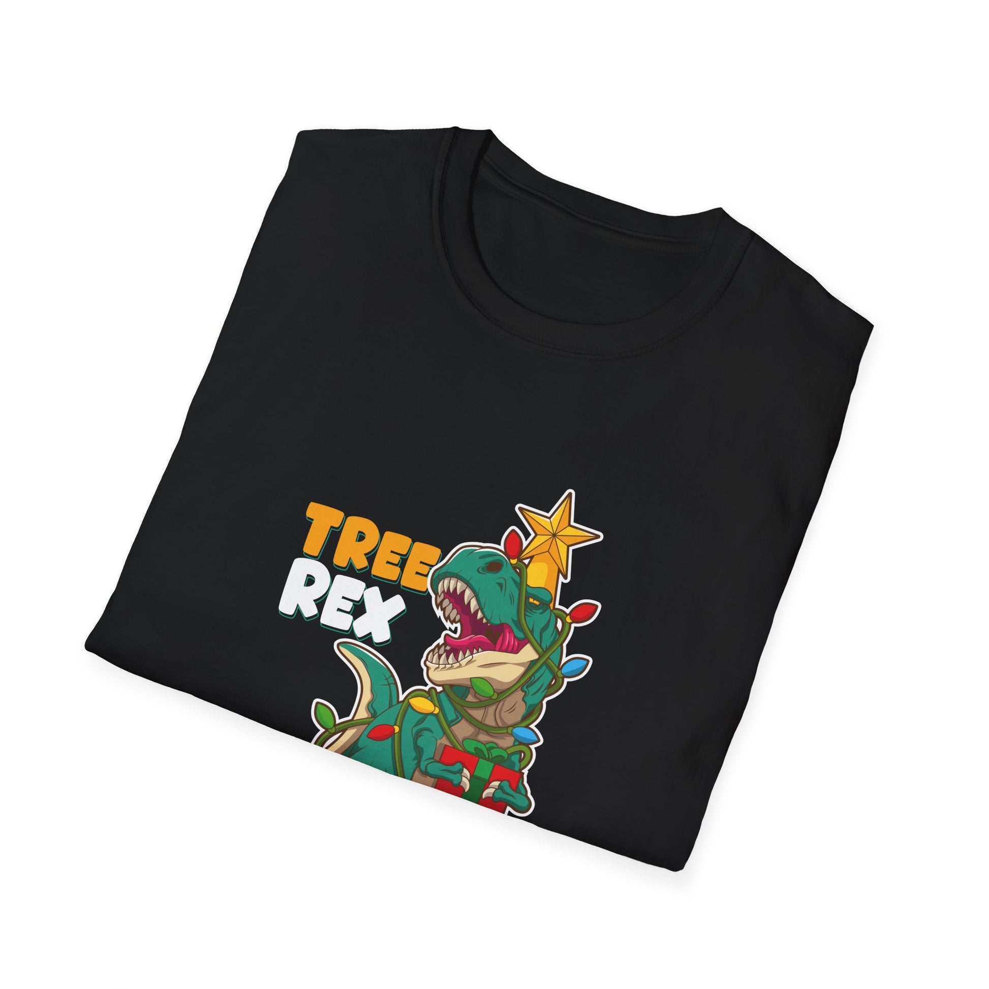 T-Shirt — "Tree Rex" Funny Christmas Dinosaur Tee