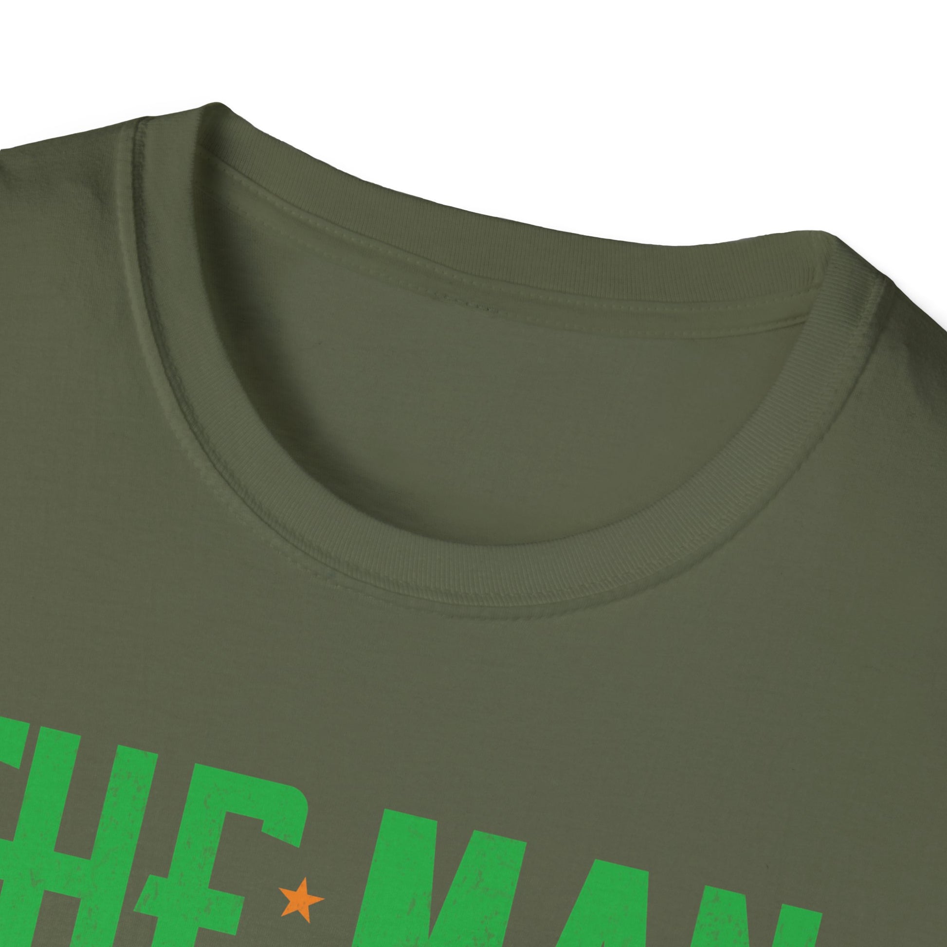 Mens The Man Behind The Pumpkin Dad Halloween Pregnancy Reveal  Unisex Softstyle T-Shirt